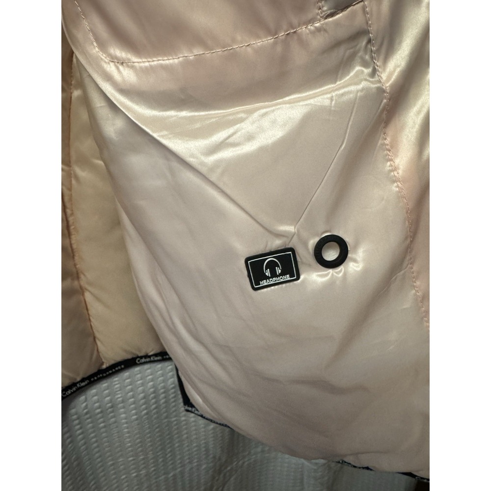 Calvin Klein Women's Pink Black Performance‎ Puffer Quilted Vest Premium Down XL - Picture 5 of 14